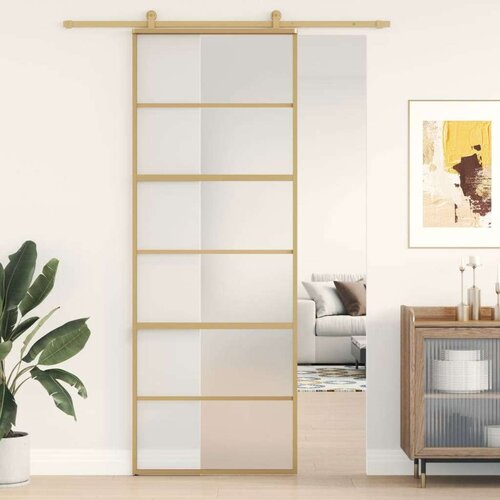  Drsna vrata zlata 76x205 cm mat ESG steklo in aluminij, (20983401) Cene