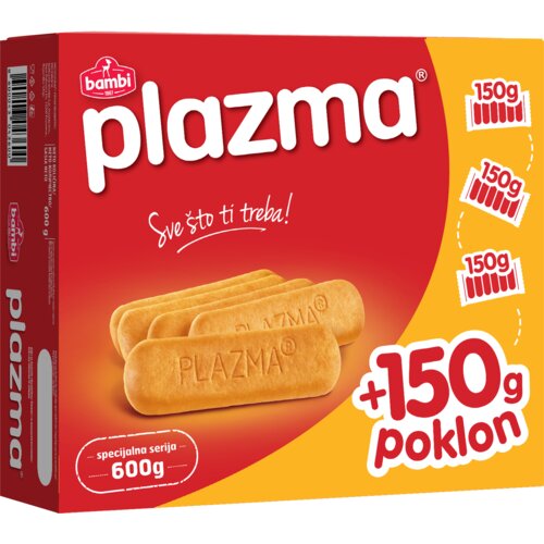 Bambi Keks Plazma 3x150g+150g Cene