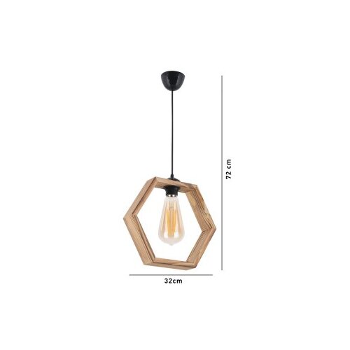 Opviq hexagon natural natural chandelier Slike