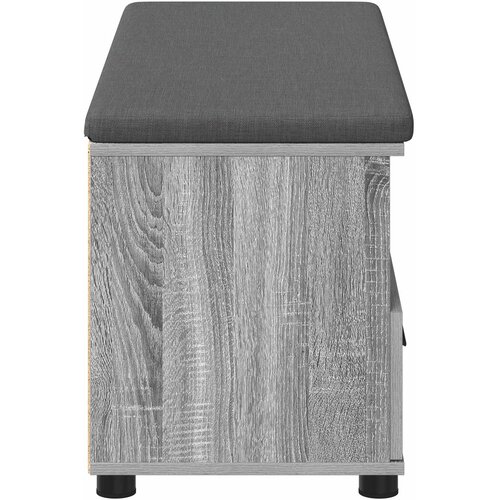  Klupa za hodnik s jastukom Sivi Sonoma 100 x 38 x 46 cm Slike