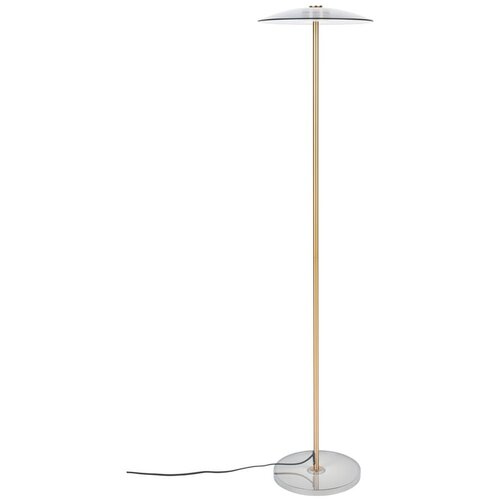 Zuiver LED zatemnitvena stoječa svetilka s steklenim senčilom v sivi in zlati barvi (vi&amp;scaron;ina 132 cm) Float &amp;ndash; Slike