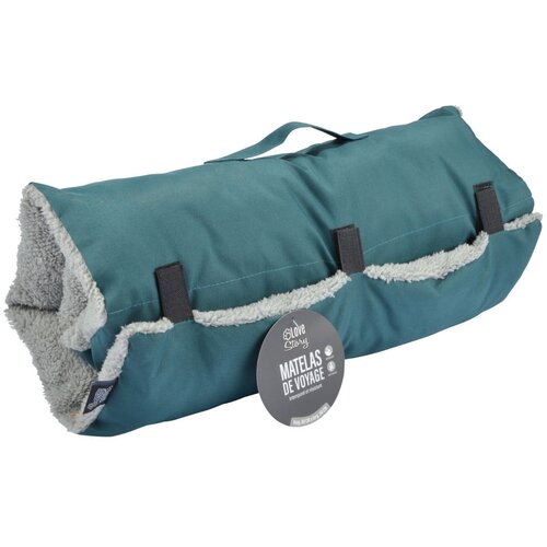 Love Story Plavi putni krevetić za pse od sherpa flisa 80x50 cm Essentiel – Cijene