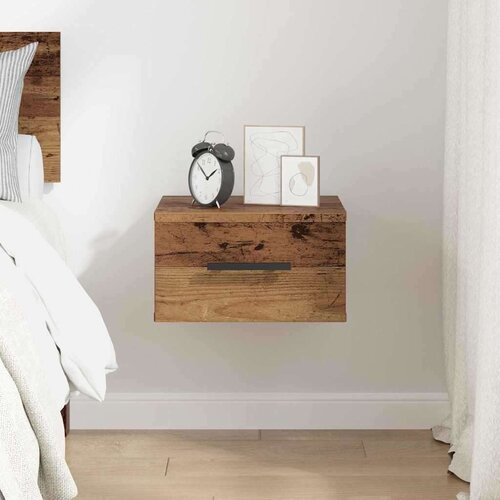 VidaXL Noćni ormar Zidne Staro drvo 35 x 35 x 20 cm Konstruirano drvo Slike