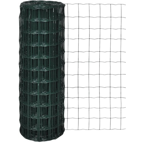 vidaXL euro ograda čelična 25 x 1,2 m zelena Cijene