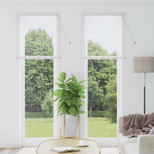vidaXL Zavjesa za prozor sa zavjesama Ostalo Bijela 80 x 220 cm Aluminij Cijene