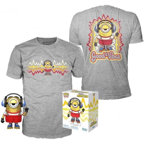 Funko Set figure POP & Tee Minions Banana Metallic Exclusive Cene