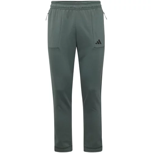 Adidas Športne hlače 'Pump' temno zelena / črna