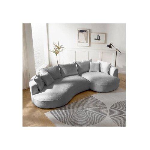 Atelier Del Sofa Ugaona sofa na razvlačenje Venedik Desna, 317 x 163,5 x 71 cm, Siva Cene