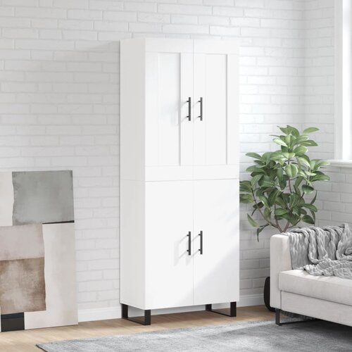 VidaXL Visoka komoda bijela 69 5x34x180 cm konstruirano drvo Slike