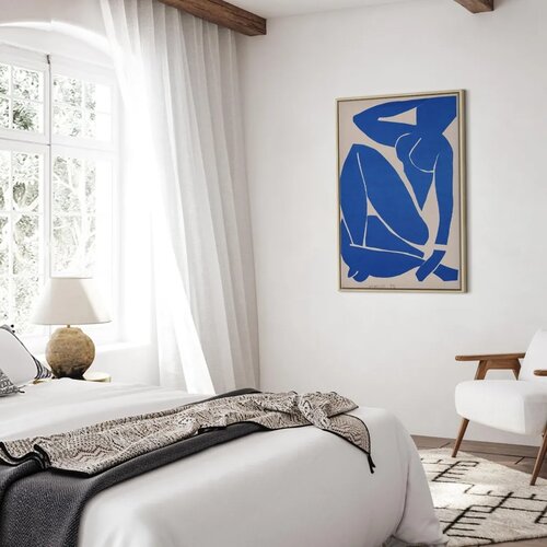  Slika - Henri Matisse &amp;ndash; Blue Nude III 40x60 U prirodnom drvenom okviru Slike