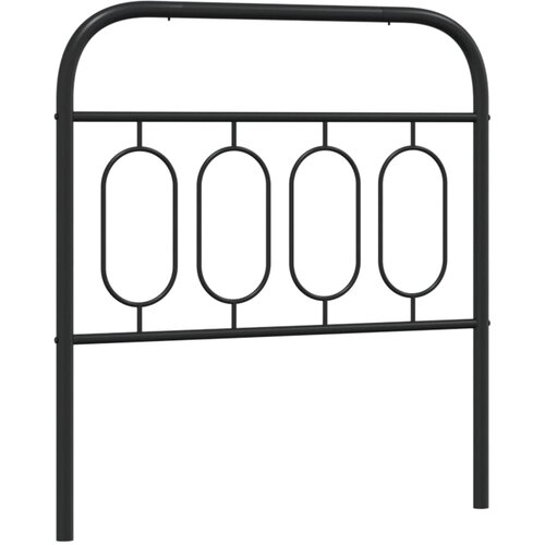 Maison Chic kovinsko posteljno vzglavje - vzglavna omarica - nočna omarica črno 80 cm, (21704461) Slike