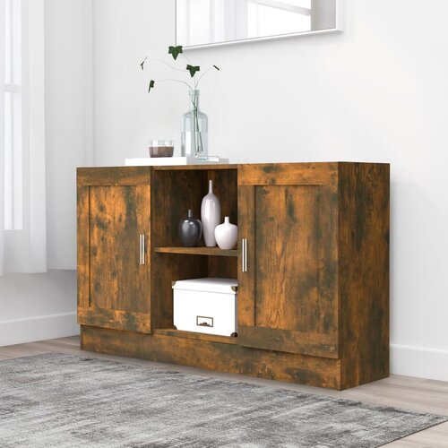 The Living Store Komoda dimljeni hrast 120x30,5x70 cm konstruiran les - Komoda, (21663560) Slike