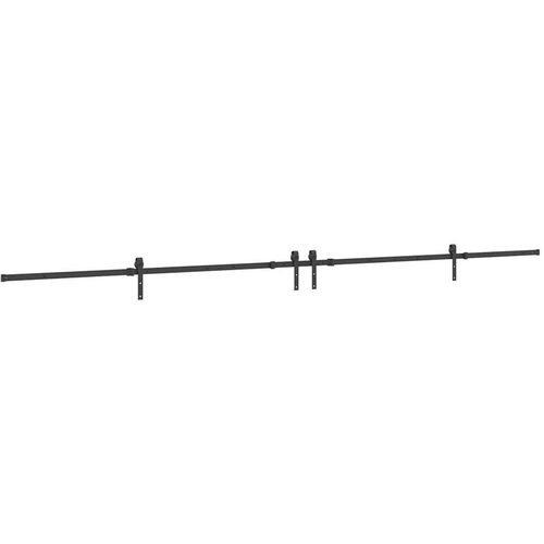 VidaXL Pribor za klizna vrata 213,5 cm čelični crni Slike