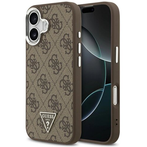 Guess OVITEK ZA IPHONE 17 Z LOGOM TRIKOTNIKA IZ USNJE MAGSAFE, (5000338069) Cene