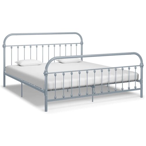 VidaXL Okvir za krevet sivi metalni 180 x 200 cm Slike