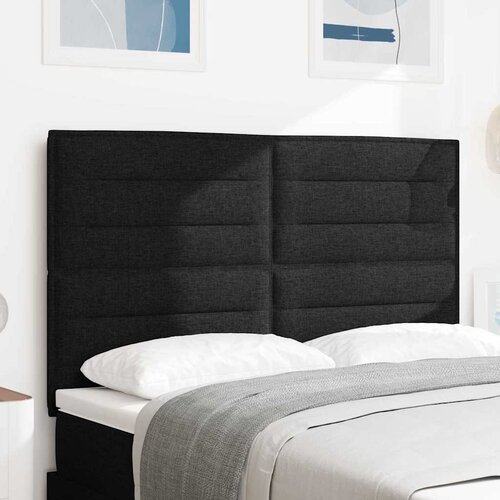  LED glava kreveta s LED trakama Crna 160 cm tkanina Cene