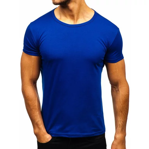 Kesi Men's T-shirt without print AK999A - blue,
