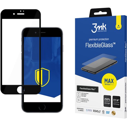 3mk APPLE IPHONE 7/8 PLUS BLACK - FLEXIBLEGLASS MAX, (22001909) Slike