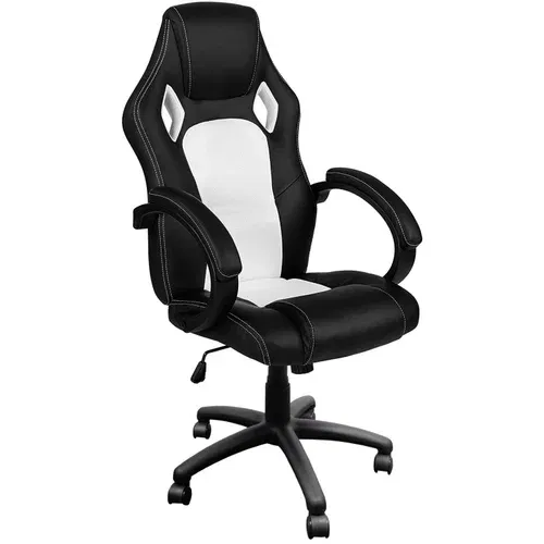 Aga Gaming Chair Racing MR2070 Black - White, (21129836)