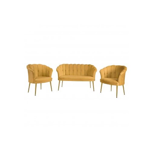 Atelier Del Sofa sofa i fotelja daisy gold metal mustard Cene