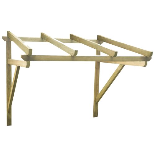 vidaXL nadstrešnica za vrata 150 x 100 x 100 cm od masivne borovine Cijene