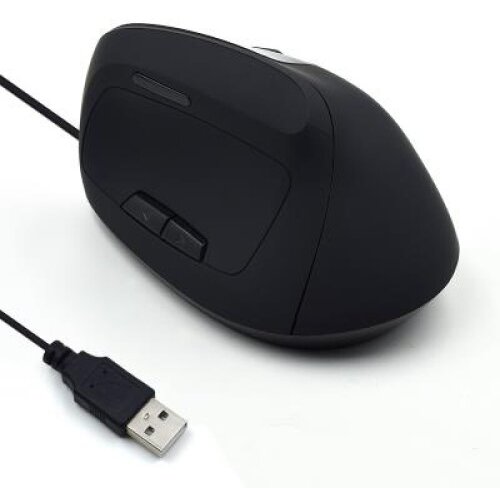 Ewent Mi&scaron;ka Ergonomic Vertical, 1800dpi, črna, USB Cene
