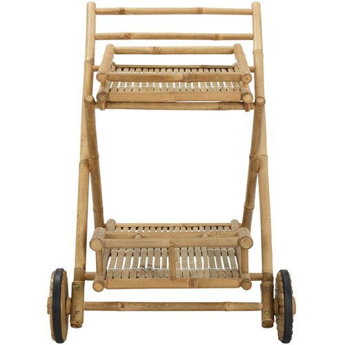  Kolač s čajem na kotačima Prirodna 79 x 67.5 x 84 cm Bambus Slike