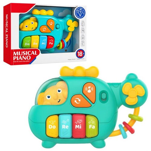 Bebi klavir helikopter sa tasterima Do Re Mi Fa, 18+ meseci Slike