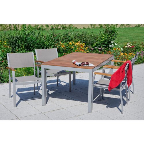 Gardenson vrtna garnitura naxos, siva, 5-Delno Slike
