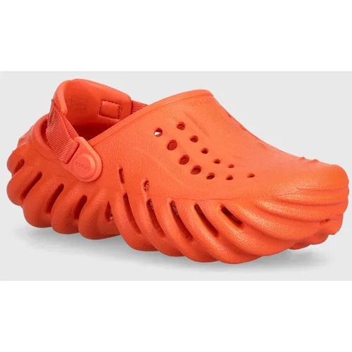 Crocs Otroški natikači Echo Clog oranžna barva