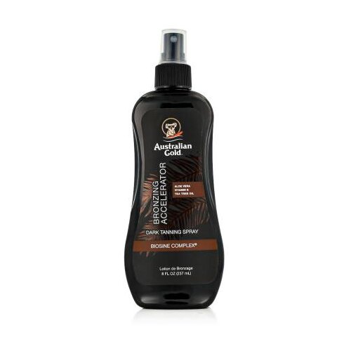Australian Gold Bronzing Accelerator Dark Tanning Spray proizvod za za&amp;scaron;titu od sunca za tijelo 237 ml Slike