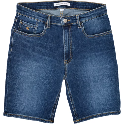 Calvin Klein Jeans Kratke hlače & Bermuda REGULAR SHORT ESS BLUE Modra