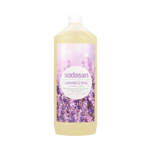 Sodasan bio-tekoča mila iz rastlinskih olj - sivka in olive - 1000 ml Slike