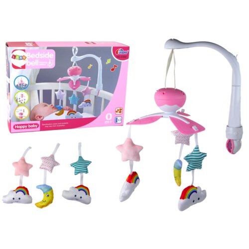  Vrtuljak za dječji krevet Sky Sound Pink Cijene