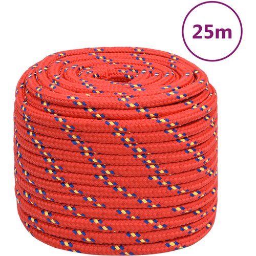 vidaXL Vrv za čoln rdeče 16 mm 25 m polipropilen Cene