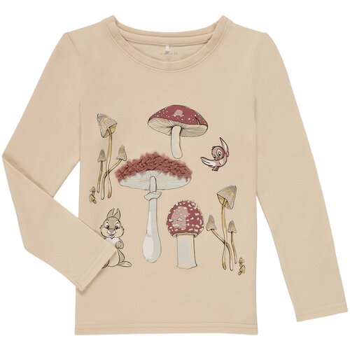 Name it majice z dolgimi rokavi NMFTHUMPER ALFRIDA LS TOP Bež Slike