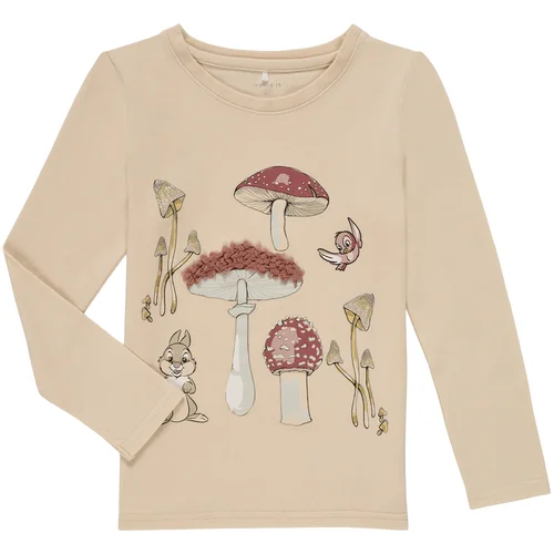 name it majice z dolgimi rokavi NMFTHUMPER ALFRIDA LS TOP Bež