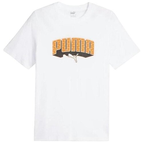 Puma Majice s kratkimi rokavi T-shirt Graphics Hip Hop blanc Bela Cene