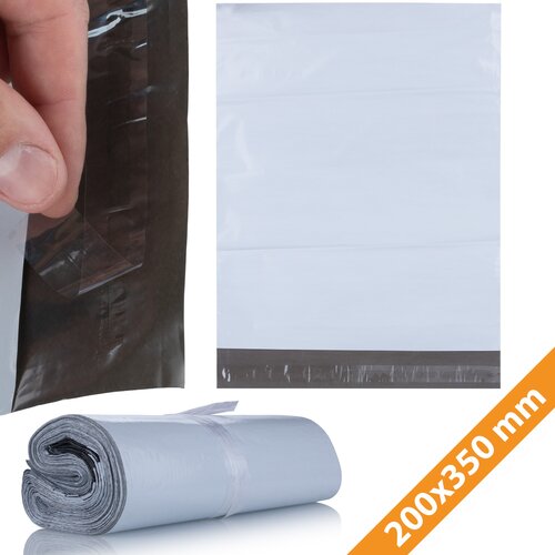 Rosfix Foliopaki Beli 200 x 350 mm &ndash; Samolepilne Folijske Vrečke LDPE, 50 &micro;m, 100 Kos | Vodoodporne, (21656561) Cene