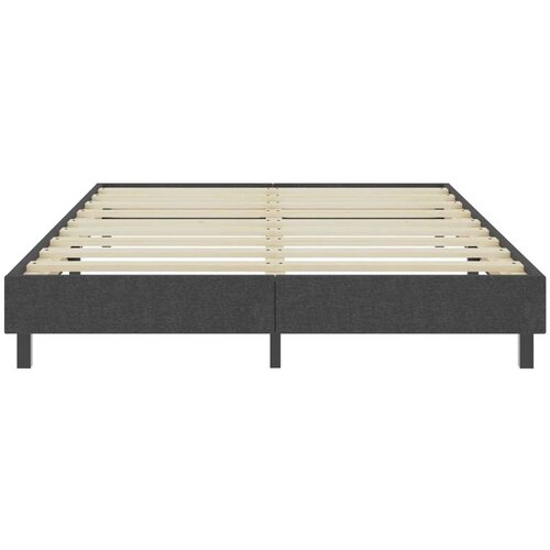 VidaXL Box spring okvir za krevet od tkanine sivi 160 x 200 cm Slike