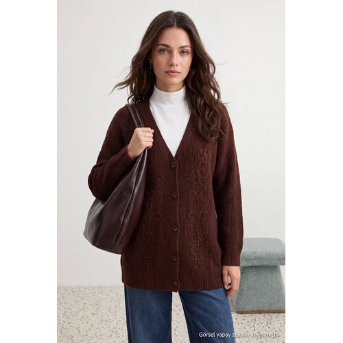 Trendyol Modest Trendyol ženski kardigan model Tctaw27Th00005, smeđa Cene