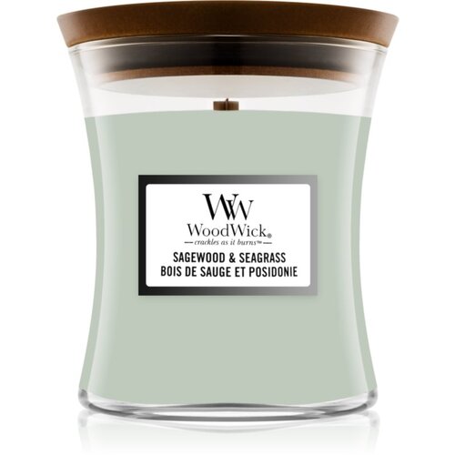 WoodWick Sagewood &amp;amp; Seagrass mirisna svijeća 275 g Slike
