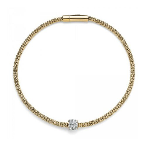  Ženska oliver weber closer crystal zlatna ogrlica sa belim swarovski kristalnim priveskom ( 12154g ) Cene