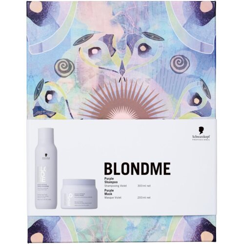 Schwarzkopf Professional Blondme Bond Repair Purple Set poklon set za plavu kosu Slike