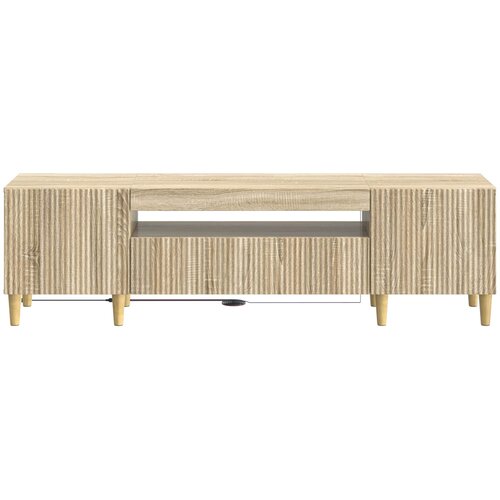  LED TV kabinet Hrast sonoma Konstruirano drvo Slike