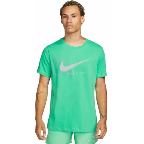 Nike NK DF TEE RUN DIV DFC SS Muška majica za trčanje, svijetlo zelena, veličina