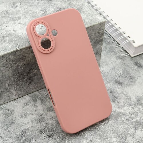  Silikonska maska pro camera za iphone 16/ roze Slike