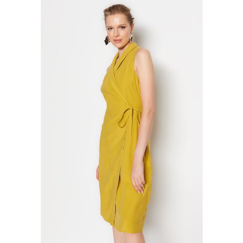 Trendyol Dress - Yellow - Double-breasted Slike