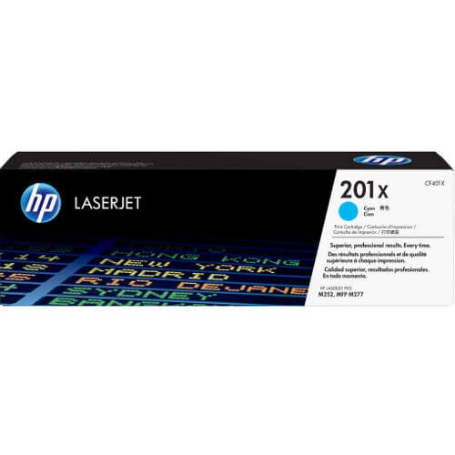 HP Toner CF401X / 201X (modra), original Slike