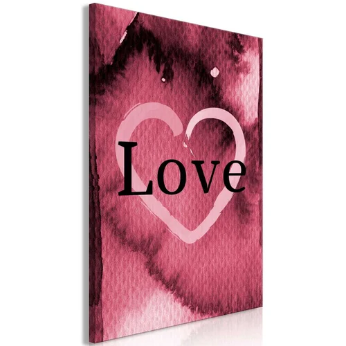  Slika - Burgundy Love (1 Part) Vertical 60x90